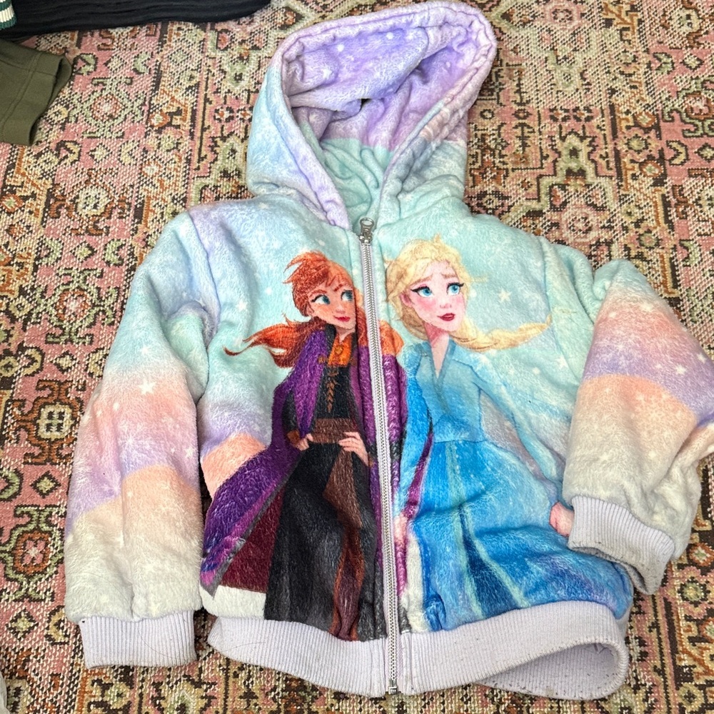 Disney Frozen Kids Jacket - Purple, Blue, Black